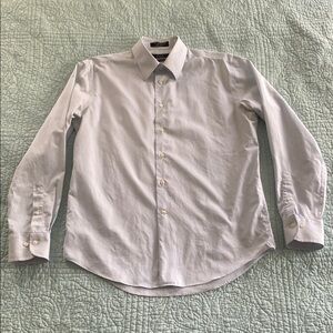 Saks Fifth Avenue Blue Dress Shirt with Classic Design